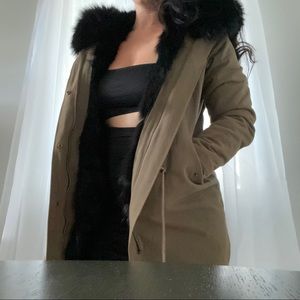 Peri Luxe Hooded Fur Parka